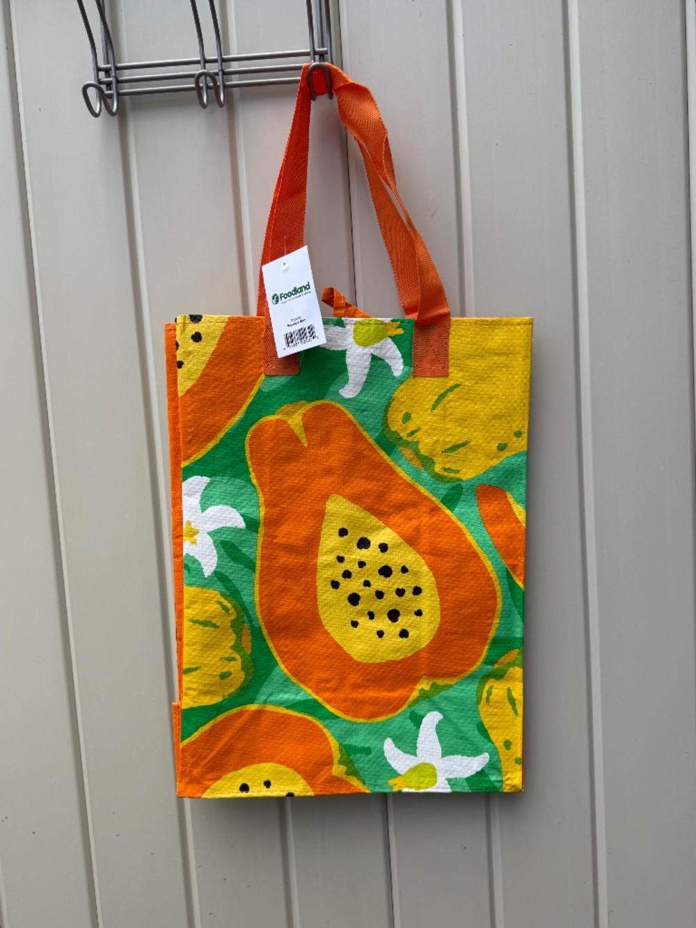 NEW Foodland Hawaii Set of 3 Reusable Shopping Bags Tropical Fruits - Picture 2 of 4